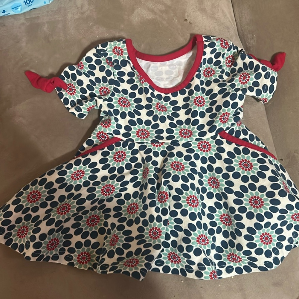 Elenor Rose colorful half circle skirt play dress!